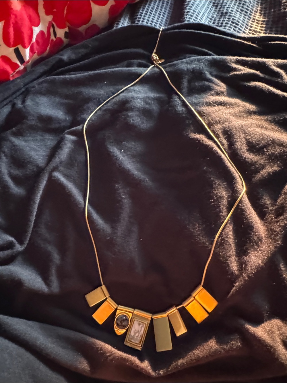 Madewell Gold-Tone Geometric Pendant Necklace